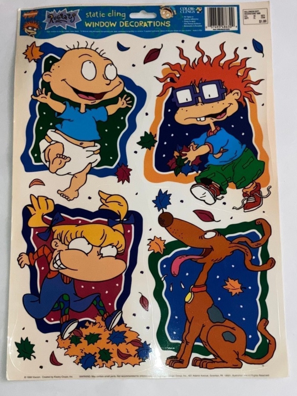 Rugrats Static Cling Window Decorations